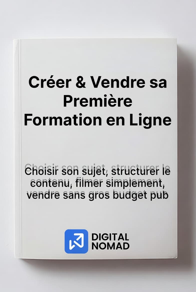 Créer & Vendre sa Première Formation en Ligne